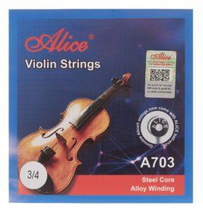 Alice A703 Basic Violin Strings 3/4
