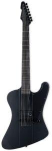 ESP LTD Phoenix-7 Baritone Black Metal Black Satin