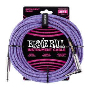 Ernie Ball 25' Braided Cable Purple