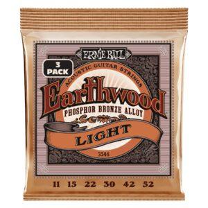 Ernie Ball Earthwood Phosphor Bronze Light 3 Pack