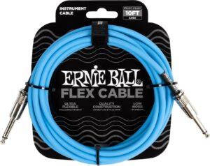 Ernie Ball Flex Instrument Cable 10' Blue