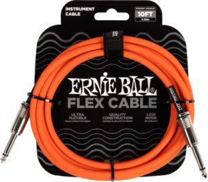 Ernie Ball Flex Instrument Cable 10' Orange
