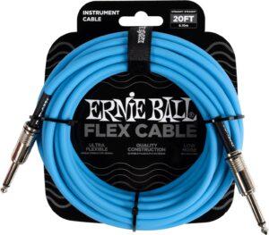 Ernie Ball Flex Instrument Cable 20' Blue