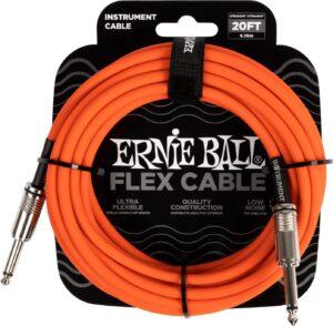 Ernie Ball Flex Instrument Cable 20' Orange