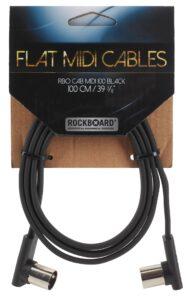 Rockboard Flat MIDI Cable Black 100 cm