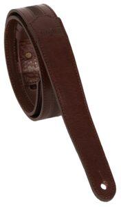 Taylor Slim Leather Strap Chocolate Brown