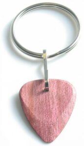 Timber Tones Purple Heart Pick Keyring
